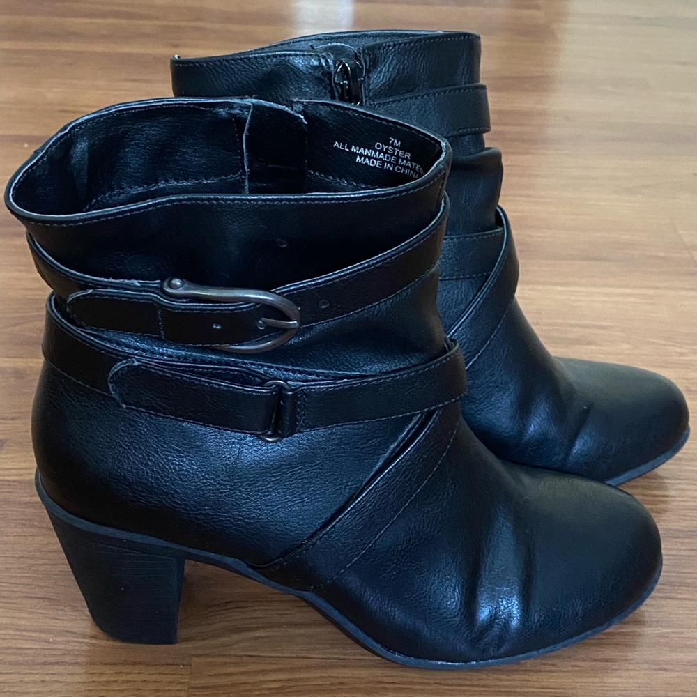 Woman’s Black Booties, size 8